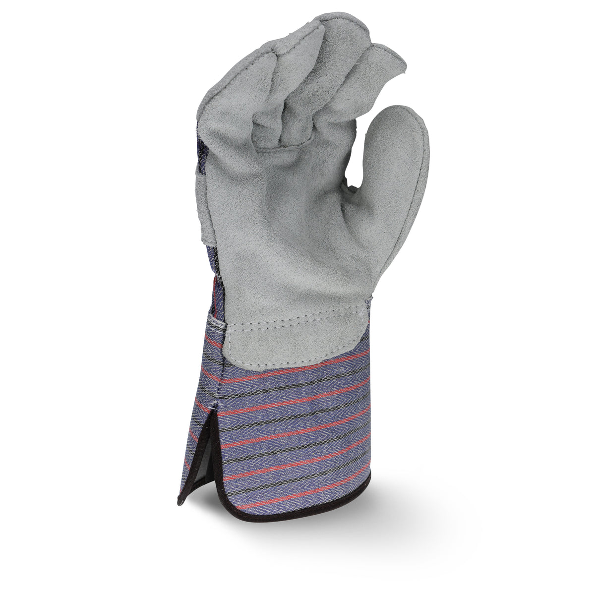 RWG3200G Regular Shoulder Gray Split Cowhide Leather Glove with Gauntlet Cuff