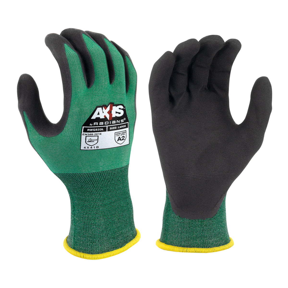 RWG533 AXIS™ A2 Foam Nitrile Coated Cut Protection Glove