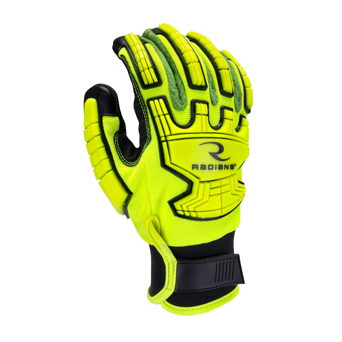 RWG140 Hi-Vis Textured PVC Palm A2 Cut Glove with TPR
