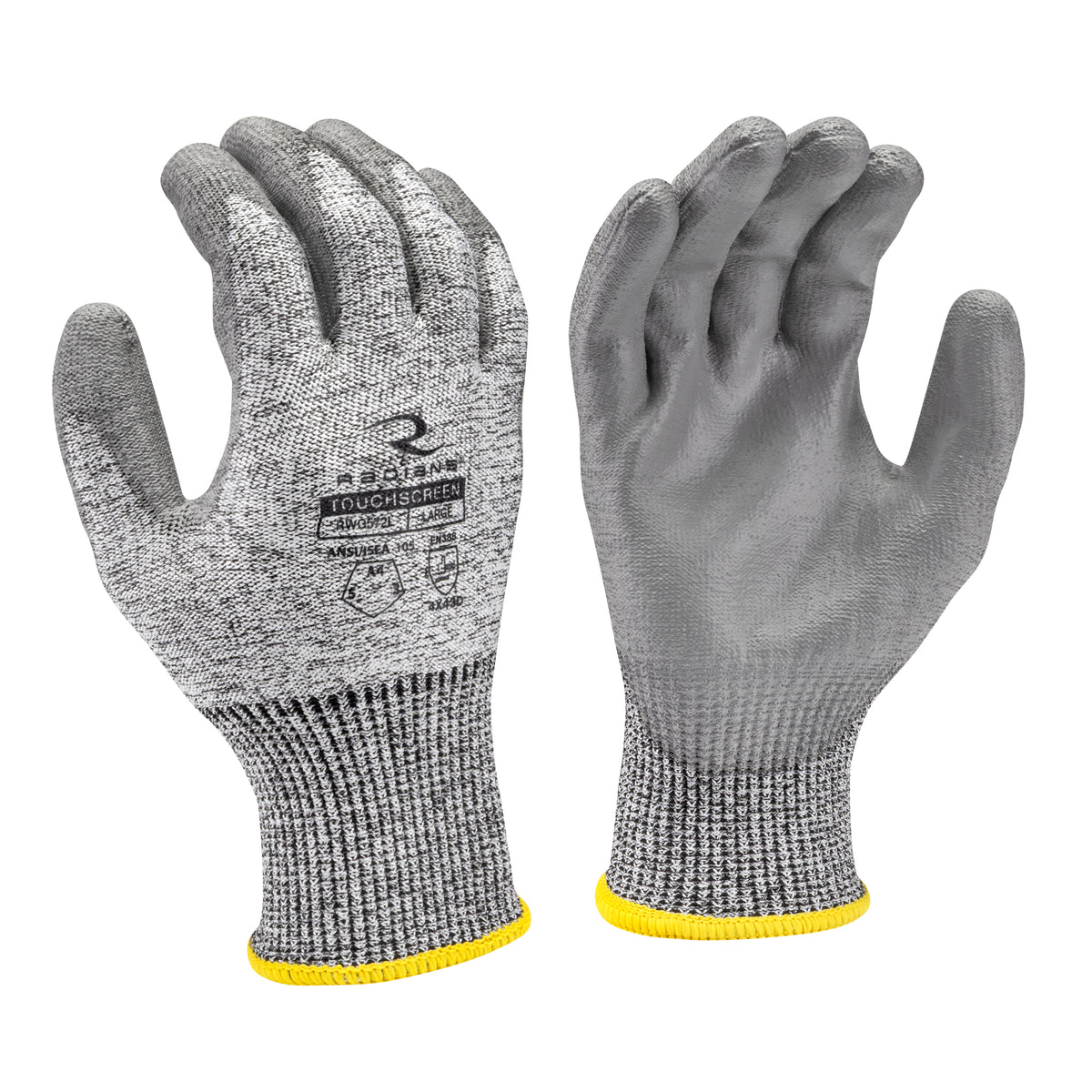 RWG572 Cut Level A4 HPPE/Polyester, PU Coated Cut Protection Glove