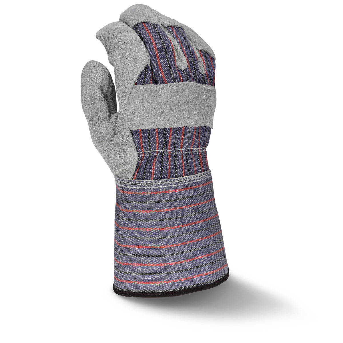 RWG3200G Regular Shoulder Gray Split Cowhide Leather Glove with Gauntlet Cuff