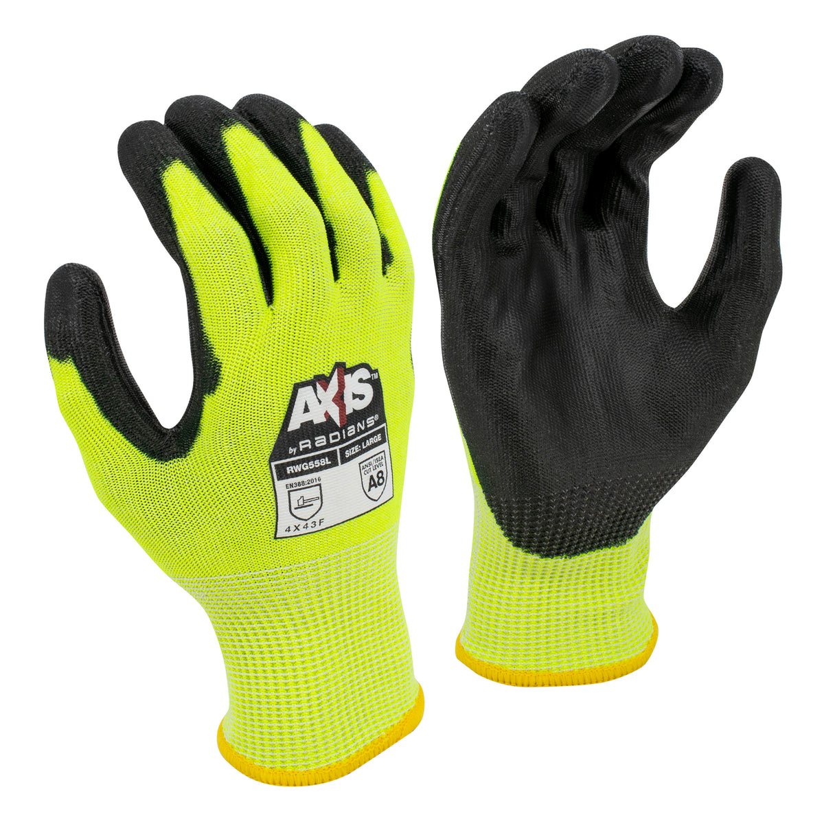 RWG558 AXIS™ A8 Polyurethane Coated Cut Protection Glove