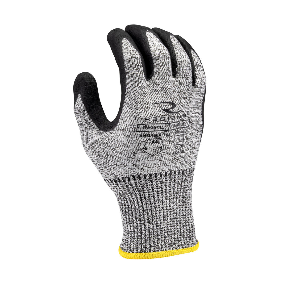 RWG571 Cut Level A4 HPPE/Polyester, Foam Nitrile Palm Dip Glove