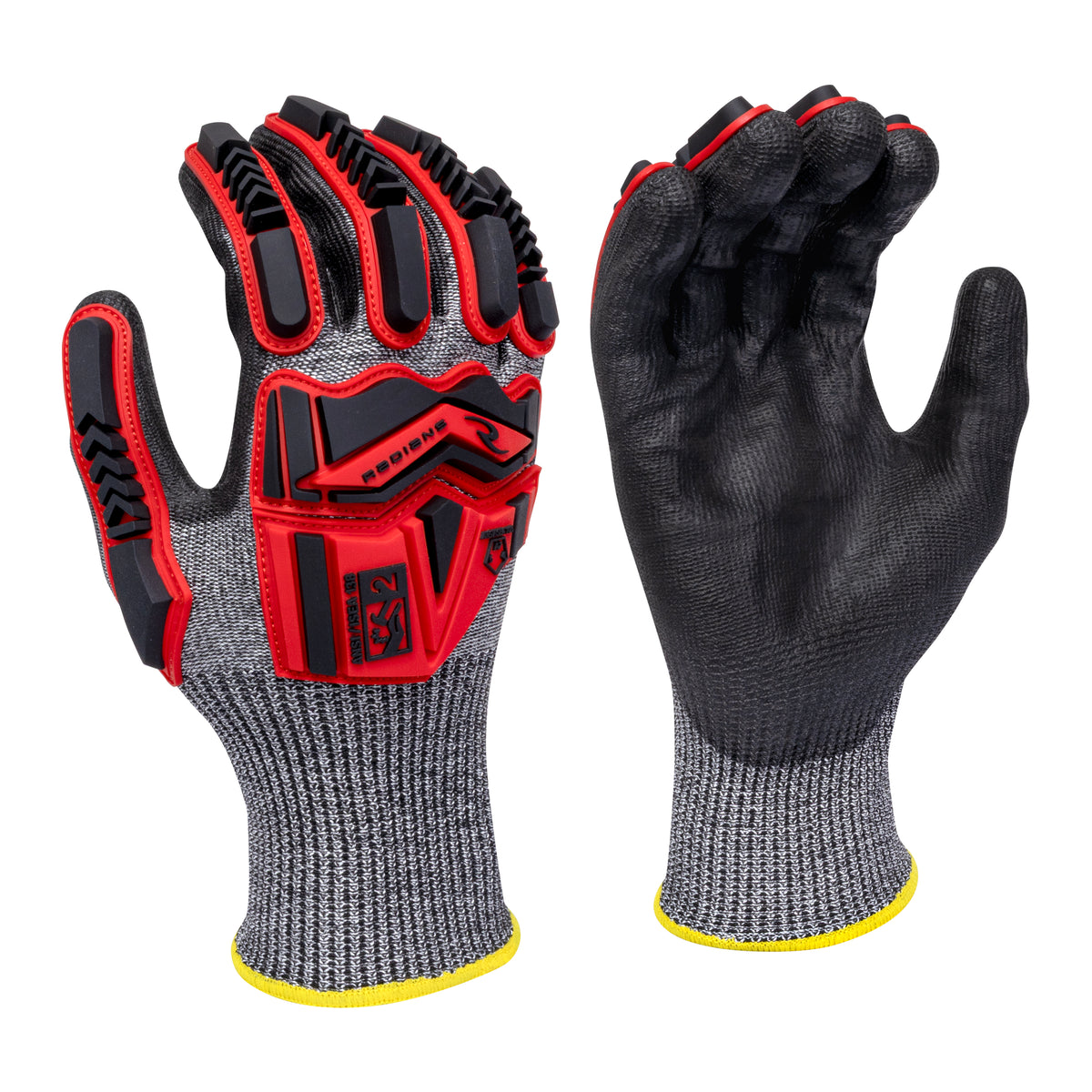 RWG621XS HPPE Shell with TPR and PU Coated Palm A7 Cut Protection Glove