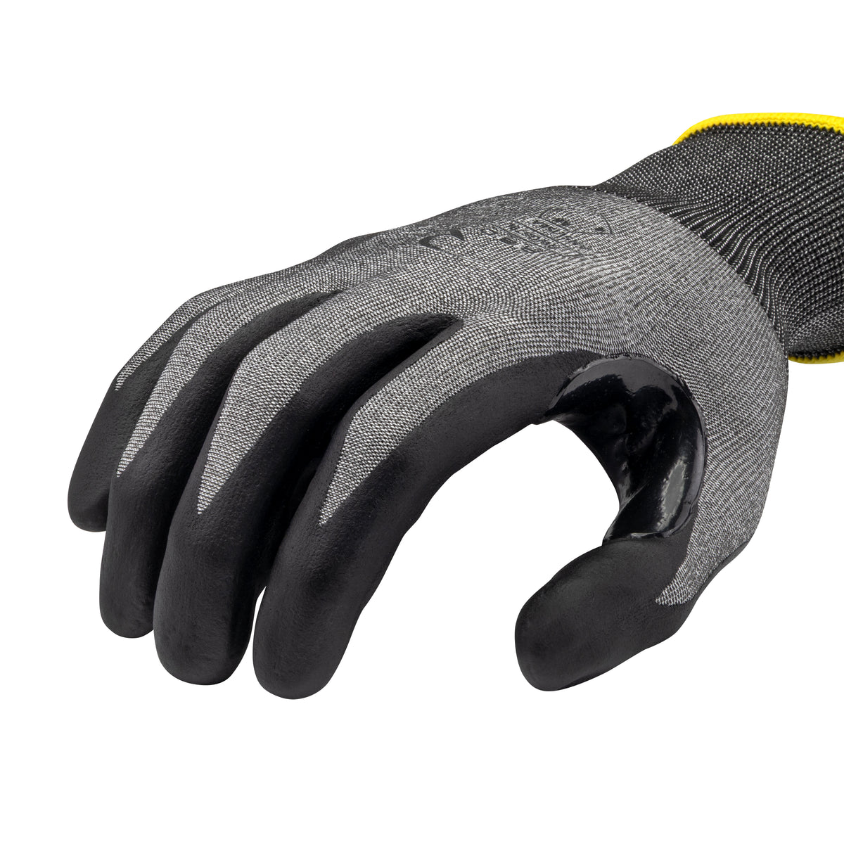 RWG579 Cut Level A6 HPPE/Tungsten Foam Nitrile Dotted Palm Dip Glove
