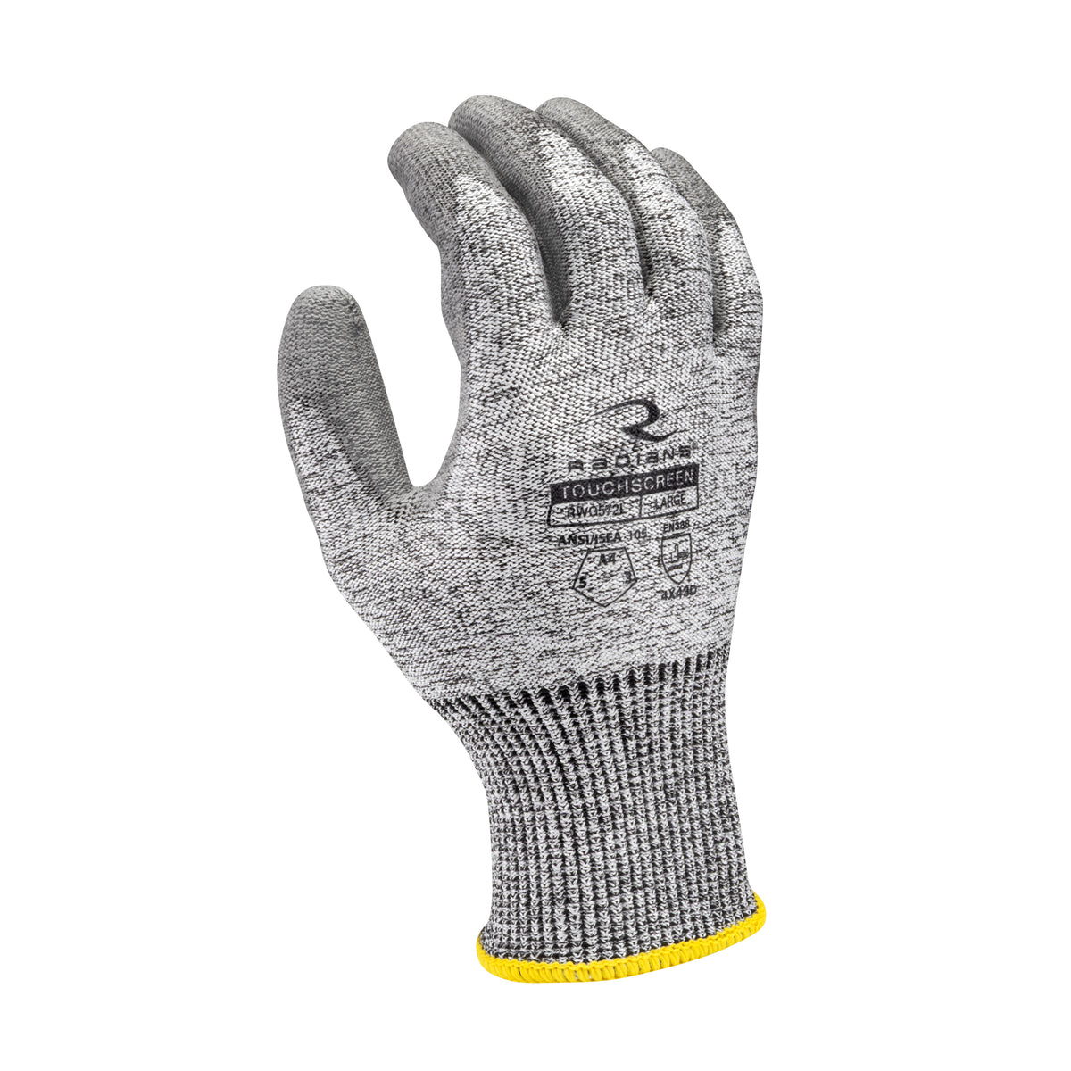 RWG572 Cut Level A4 HPPE/Polyester, PU Coated Cut Protection Glove