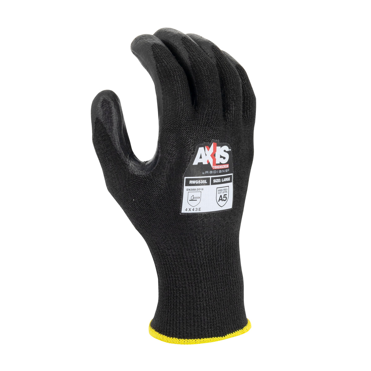 RWG535 HPPE Cut Level A5 Touchscreen Reinforced Thumb Crotch Work Glove