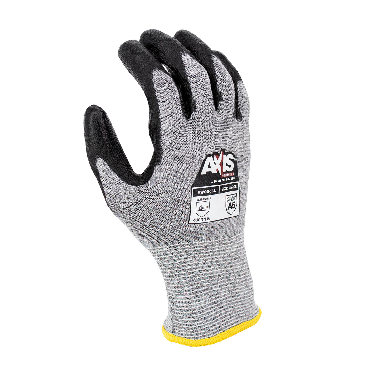RWG566 AXIS™ A5 Touchscreen Polyurethane Coated Cut Protection Glove