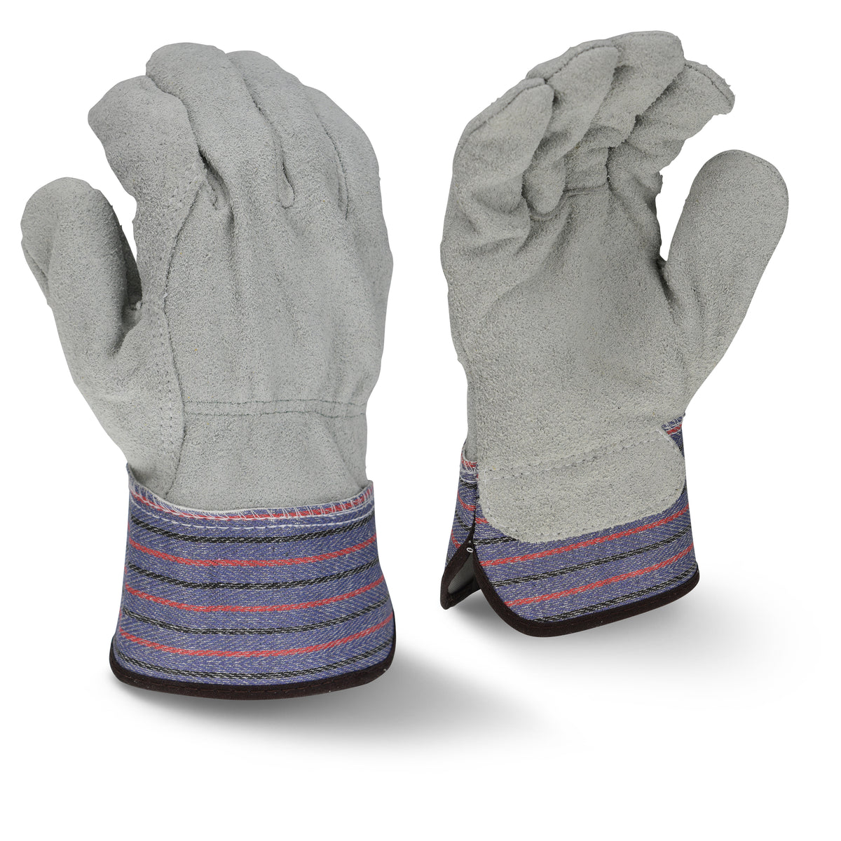 RWG3206 Full Regular Shoulder Gray Split Cowhide Leather Palm Glove